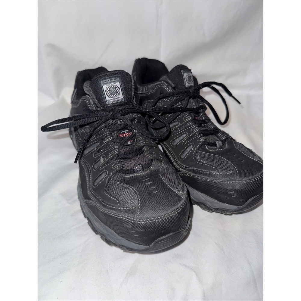 SKECHERS Men's 9 Medium ‎ Steel Toe Work Sneakers ASTM F2412/2413-11 M - Picture 2 of 8
